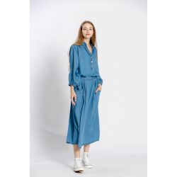 Blouse uni col v