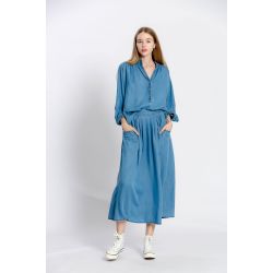Blouse uni col v
