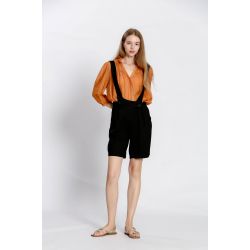 Blouse uni col v