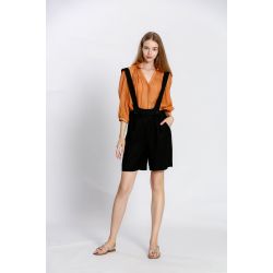 Blouse uni col v