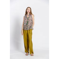 Blouse imprimé fleuri col v