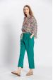 Blouse imprimé fleuri col v