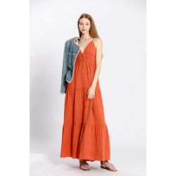Robe uni bretelle
