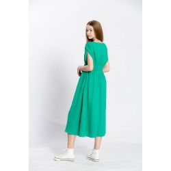 Robe uni col v