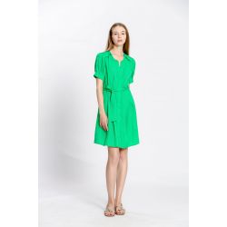 Robe col v avec ceinture
