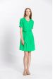 Robe col v avec ceinture