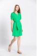 Robe col v avec ceinture