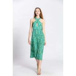 Robe bretelle croisé fleuri