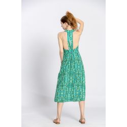 Robe bretelle croisé fleuri