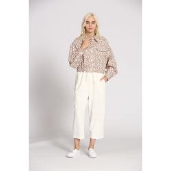 Veste coton fleuri