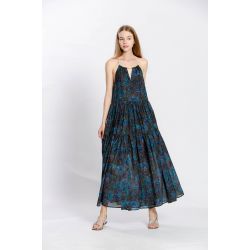 Robe imprimé fleuri col v