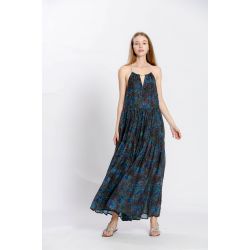 Robe imprimé fleuri col v