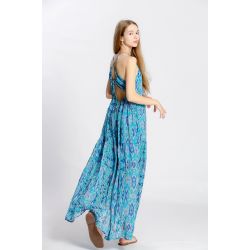 Robe bretelle à fleuri