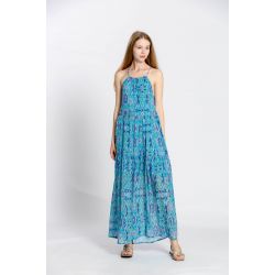 Robe bretelle à fleuri
