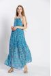 Robe bretelle à fleuri