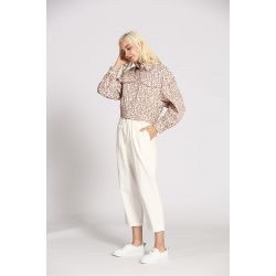 Veste coton fleuri