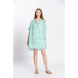 Robe uni col v