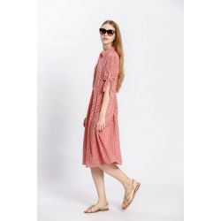 Robe uni col chemise
