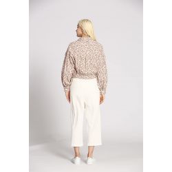 Veste coton fleuri