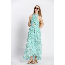Robe imprimé fleuri croisé