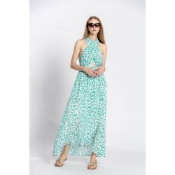 Robe imprimé fleuri croisé