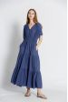 Robe uni col v